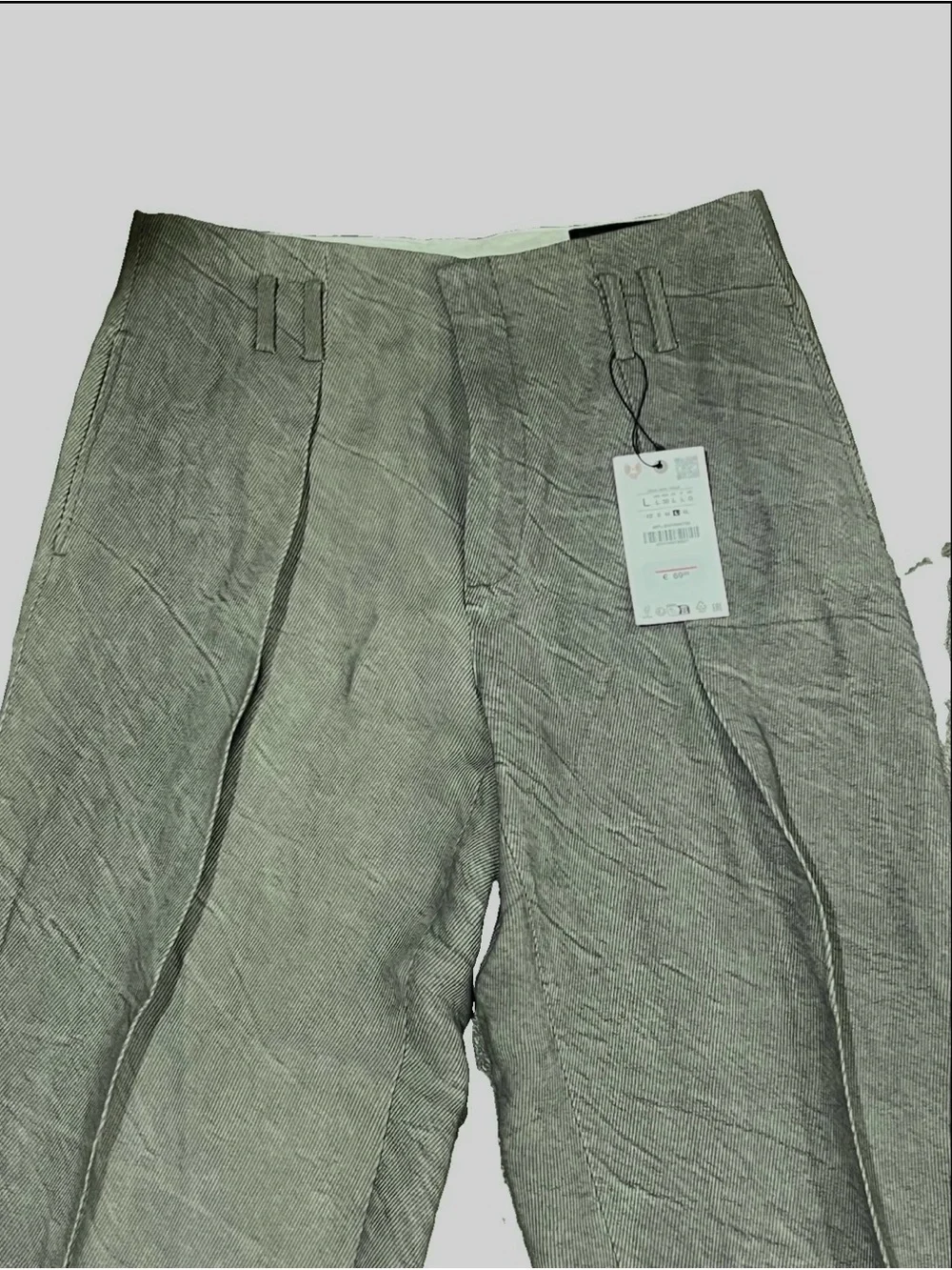 Zara Olive Green Tailored Dress Pants
